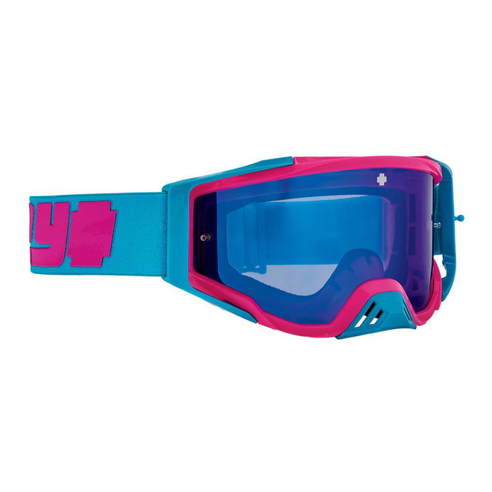 SPY Lunettes de moto Foundation Plus Reverb Blue - Bleu/Smoke Light Blue Mirror & Clear SPY Lunettes de moto Foundation Plus Reverb Blue - Bleu/Smoke Light Blue Mirror & Clear