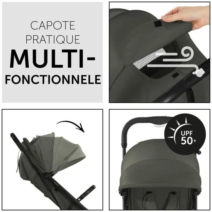 Hauck Poussette Compacte Travel N Care à Pliage d'une Main, Canopy UPF 50+, Siège Jusqu'à 22 kg - Olive Hauck Poussette Compacte Travel N Care à Pliage d'une Main, Canopy UPF 50+, Siège Jusqu'à 22 kg - Olive
