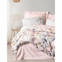 Parure de lit Satin King Poudre 220 x 240 cm avec 2 taies d'oreiller