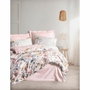 Parure de lit Satin King Poudre 220 x 240 cm avec 2 taies d'oreiller