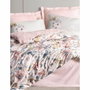 Parure de lit Satin King Poudre 220 x 240 cm avec 2 taies d'oreiller