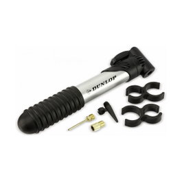 Dunlop Mini pompe à air pour vélo avec 3 adaptateurs