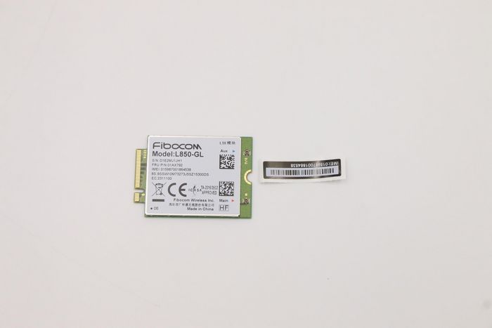Lenovo CMBFBCL850-GL Module sans fil 4G LTE CAT9 M.2 Lenovo CMBFBCL850-GL Module sans fil 4G LTE CAT9 M.2