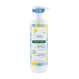 Klorane Lait Hydratant Apaisant pour Bébé - Soin Doux à la Calenduline, 500 ml