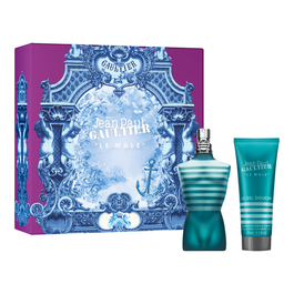 Jean Paul Gaultier Coffret Parfum Le Male Eau de Toilette 75 ml + Gel Douche Netoyant 75 ml pour Homme