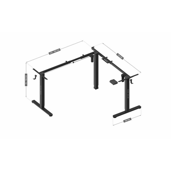 Support réglable Mark Adler MA-XENO 7.6 Noir