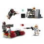 LEGO Pack de Combat Le Siège de Mandalore 75449 - Jeu de Construction Star Wars avec 4 Minifigurines et Speeder