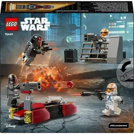 LEGO Pack de Combat Le Siège de Mandalore 75449 - Jeu de Construction Star Wars avec 4 Minifigurines et Speeder