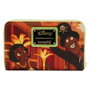 LOUNGEFLY Portefeuille Pochette Escena Princesa Tiana et le Crapaud Disney, fermeture zippée, 15x10 cm, 4 fentes pour cartes, intérieur assorti