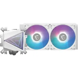 MSI MAG CORELIQUID I240 WHITE Kit de refroidissement liquide pour PC - Radiateur 240 mm - Ventilateurs 120 mm - Blanc - 306-7ZW7A21-C24