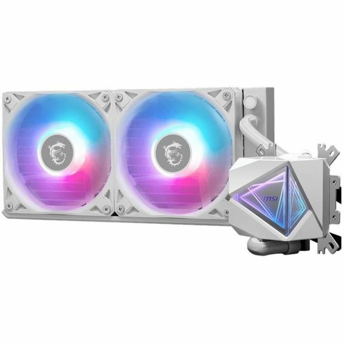 MSI MAG Coreliquid I240 White Kit de refroidissement liquide avec 2 ventilateurs de 120 mm MSI MAG Coreliquid I240 White Kit de refroidissement liquide avec 2 ventilateurs de 120 mm