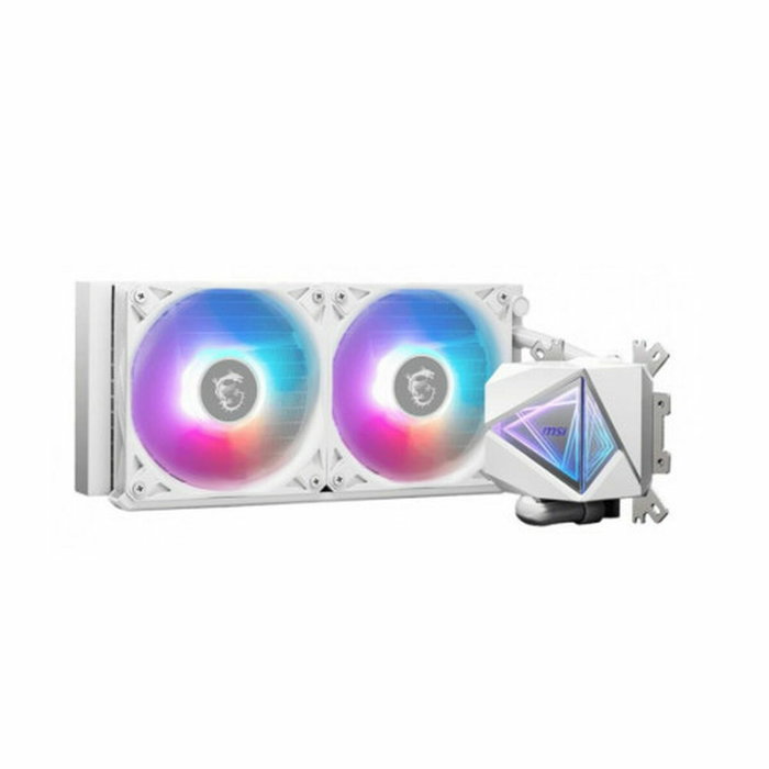 MSI MAG Coreliquid I240 White Kit de refroidissement liquide avec 2 ventilateurs de 120 mm MSI MAG Coreliquid I240 White Kit de refroidissement liquide avec 2 ventilateurs de 120 mm