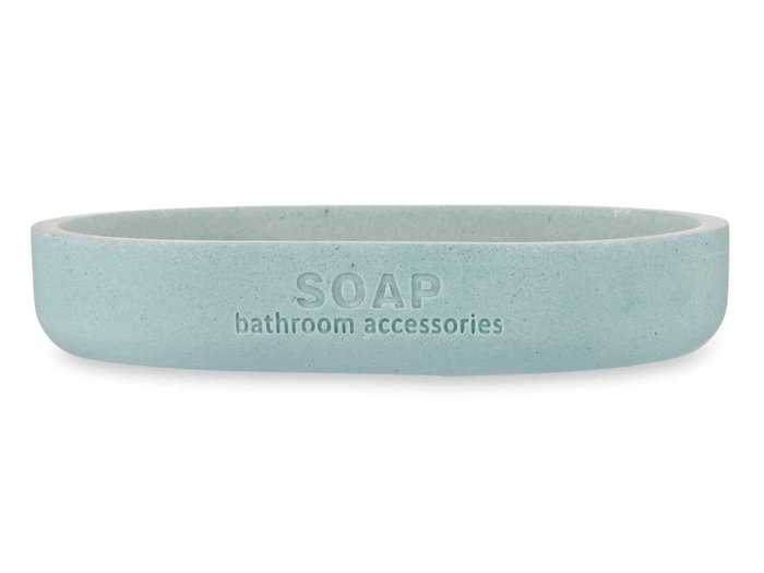 BERILO Savonnière en Résine et Bambou Bleu