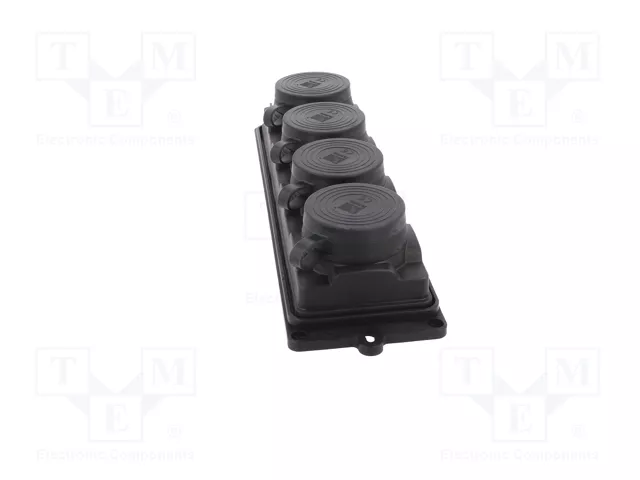 PAWBOL Socle d'alimentation AC Schuko 2P+PE noir