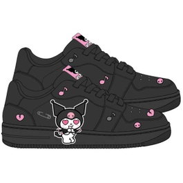 Cerda T034 - Chaussure de sport Hello Kitty et Kuromi pour fille, semelle en PVC, taille 34, couleur noire