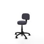 PIQUERAS Y CRESPO Chaise de bureau Llanos gris foncé sans accoudoirs