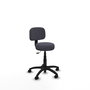 PIQUERAS Y CRESPO Chaise de bureau Llanos gris foncé sans accoudoirs