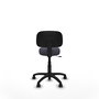 PIQUERAS Y CRESPO Chaise de bureau Llanos gris foncé sans accoudoirs