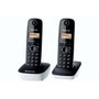 Panasonic KX-TG1612FRW Téléphone Duo sans fil DECT Blanc