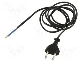 JONEX Câble d'alimentation H03VVH2-F 2x0,75mm2 3m