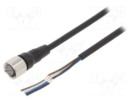 OMRON Câble pour capteurs M12 femelles droit 4 broches 2m