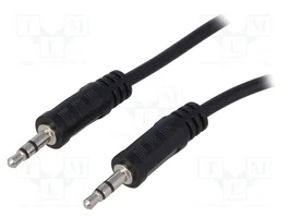 LOGILINK Câble Jack 3,5mm 3pin stéréo 2m noir