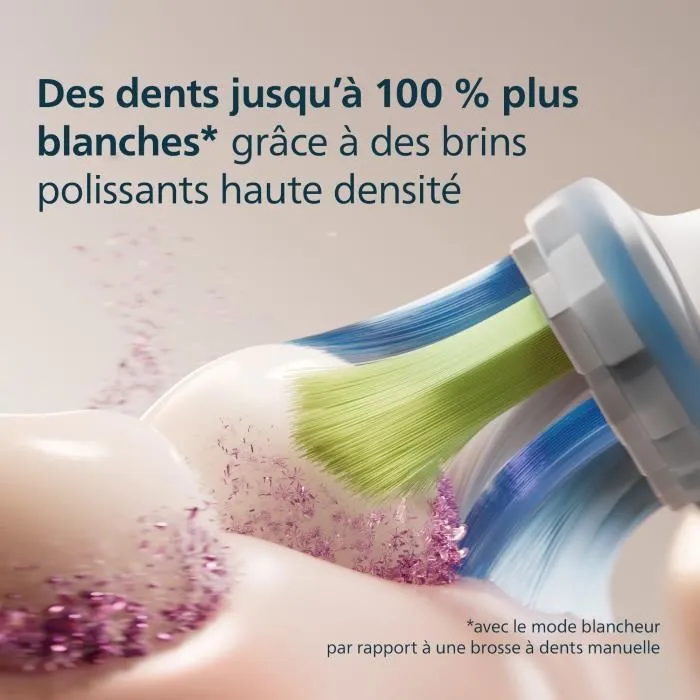 Philips - Lot de 4 têtes de brosse électrique de rechange - Modèle HX9044/87 - Blanc - Pour brosses à dents électriques Philips Sonicare