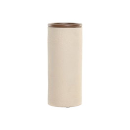 Vase Home ESPRIT Marron Beige Terre cuite Bois de manguier 16 x 16 x 40 cm