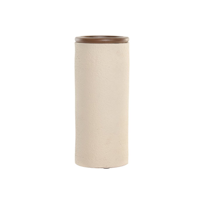 Vase Home ESPRIT Marron Beige Terre cuite Bois de manguier 16 x 16 x 40 cm Vase Home ESPRIT Marron Beige Terre cuite Bois de manguier 16 x 16 x 40 cm
