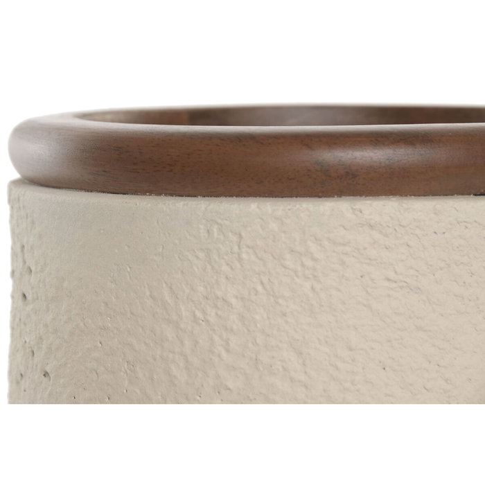 Vase Home ESPRIT Marron Beige Terre cuite Bois de manguier 16 x 16 x 40 cm Vase Home ESPRIT Marron Beige Terre cuite Bois de manguier 16 x 16 x 40 cm