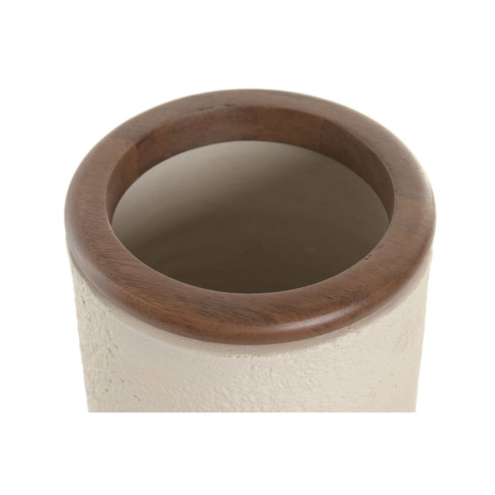 Vase Home ESPRIT Marron Beige Terre cuite Bois de manguier 16 x 16 x 40 cm Vase Home ESPRIT Marron Beige Terre cuite Bois de manguier 16 x 16 x 40 cm