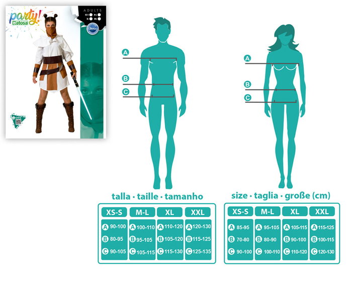 Déguisement femme adulte Galaxia blanc avec ceinture - Thème univers - Taille XL - Composition polyester Déguisement femme adulte Galaxia blanc avec ceinture - Thème univers - Taille XL - Composition polyester