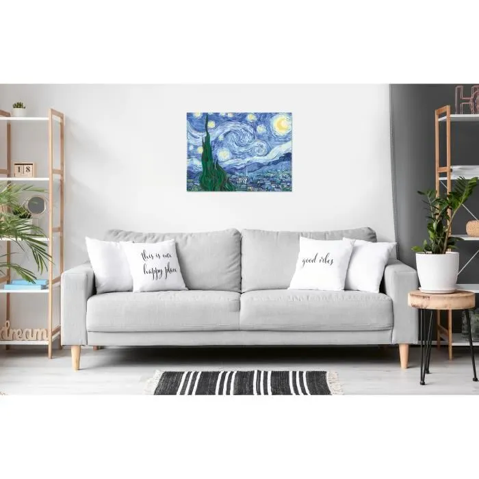 Ravensburger 23915 CreArt Peinture par numéros Toile 30x40 cm Van Gogh La Nuit étoilée - Kit complet pour adultes dès 14 ans