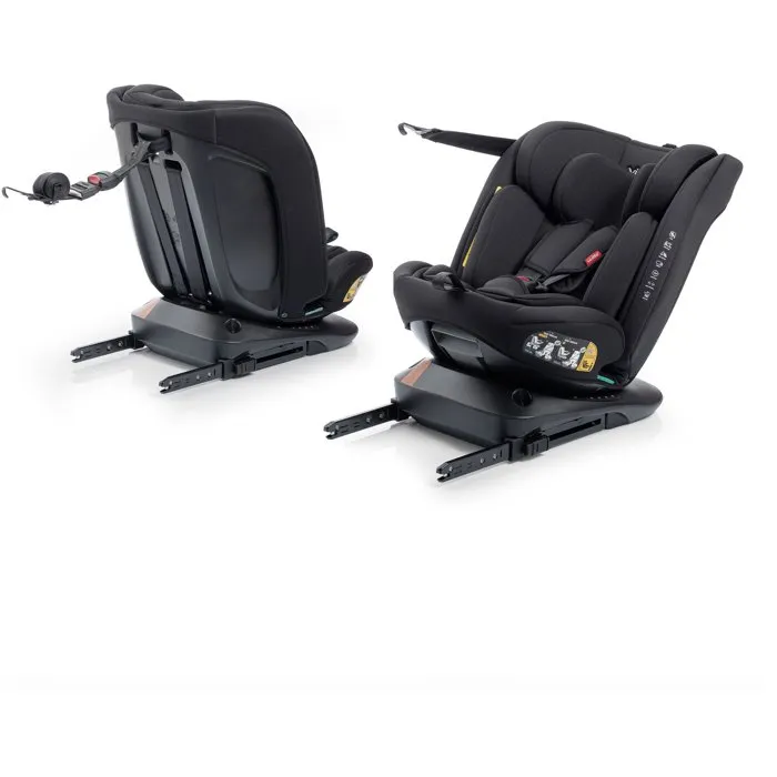 Babyauto Garaia Vivitta Siège auto pivotant et inclinable Groupe 0/1/2/3 (40-150 cm) avec Isofix et Top Tether - Noir