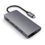 Satechi Adaptateur Multi-Ports USB-C avec Ethernet V2 – HDMI 4K, Charge Pass-Through, Aluminium