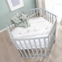 Roba Parc bébé évolutif hexagonal Sternenzauber - Gris taupe - Motif Éléphants