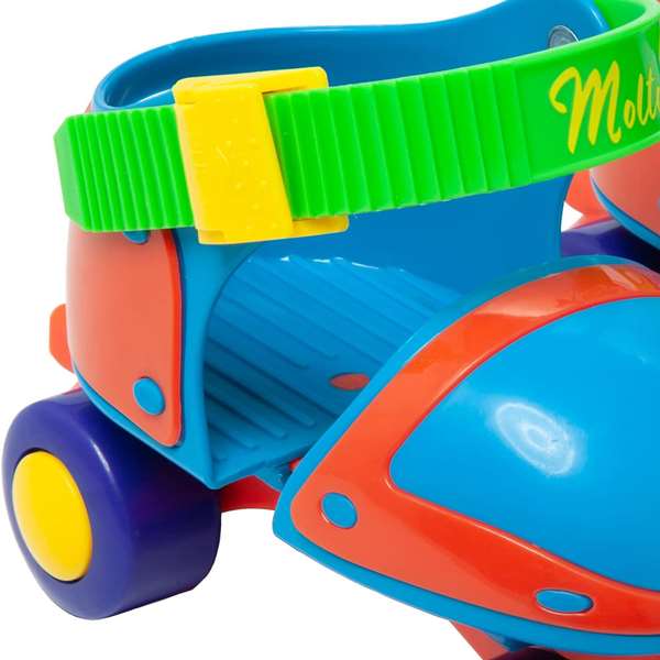 Molto - Patin à roulettes premier âge Bleu - Taille 25/32 - Pour enfant à partir de 3 ans - 4 roues en plastique