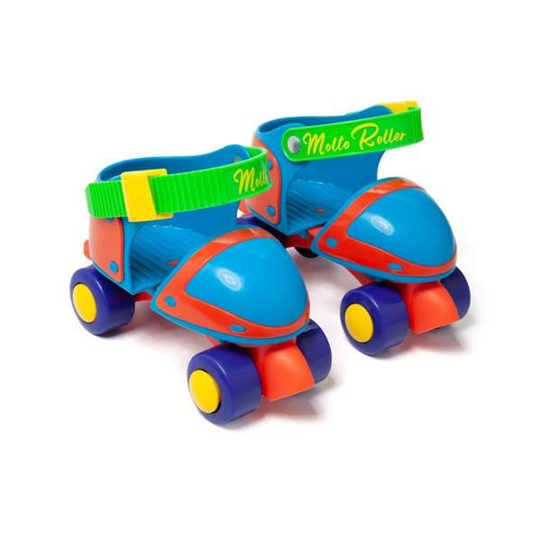 Molto - Patin à roulettes premier âge Bleu - Taille 25/32 - Pour enfant à partir de 3 ans - 4 roues en plastique