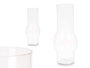 GIFTDECOR Vase Sphérique Haut et Étroit en Verre Transparent