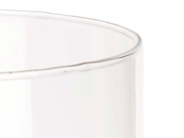 GIFTDECOR Vase Sphérique Haut et Étroit en Verre Transparent