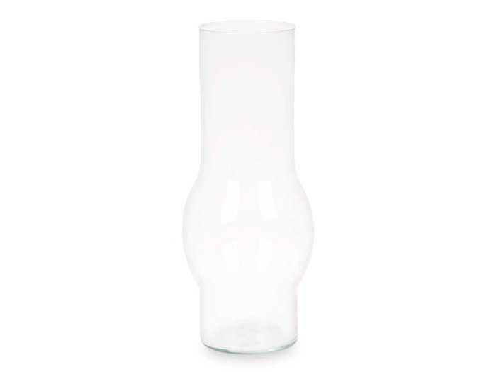 GIFTDECOR Vase Sphérique Haut et Étroit en Verre Transparent