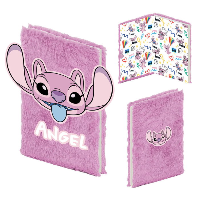 Carnet A5 Stitch Disney avec couverture en peluche - 21x14,8x2 cm Carnet A5 Stitch Disney avec couverture en peluche - 21x14,8x2 cm