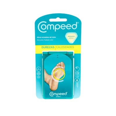 Compeed Pansements Callosités Dureté Moyenne, 6 unités Compeed Pansements Callosités Dureté Moyenne, 6 unités