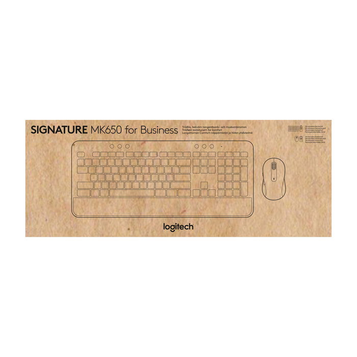 Logitech Signature MK650 for Business - Ensemble clavier et souris sans fil - Graphite Logitech Signature MK650 for Business - Ensemble clavier et souris sans fil - Graphite