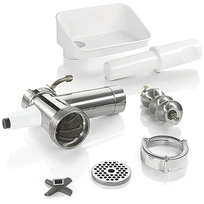 Bosch MUZ5FW1 Hachoir à viande pour Kitchen Machine MUM5 avec disque ajouré en inox (diamètre 4.5 mm) - Accessoire robot multifonction