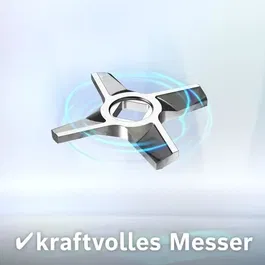 Bosch MUZ5FW1 Hachoir à viande pour Kitchen Machine MUM5 avec disque ajouré en inox (diamètre 4.5 mm) - Accessoire robot multifonction