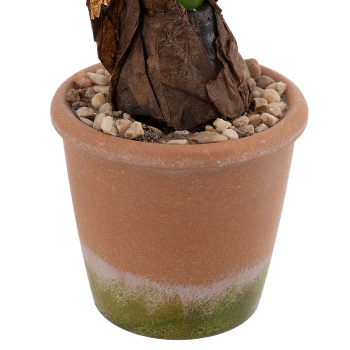 BigBuy Home Plante décorative Blanc, Vert, Terre cuite