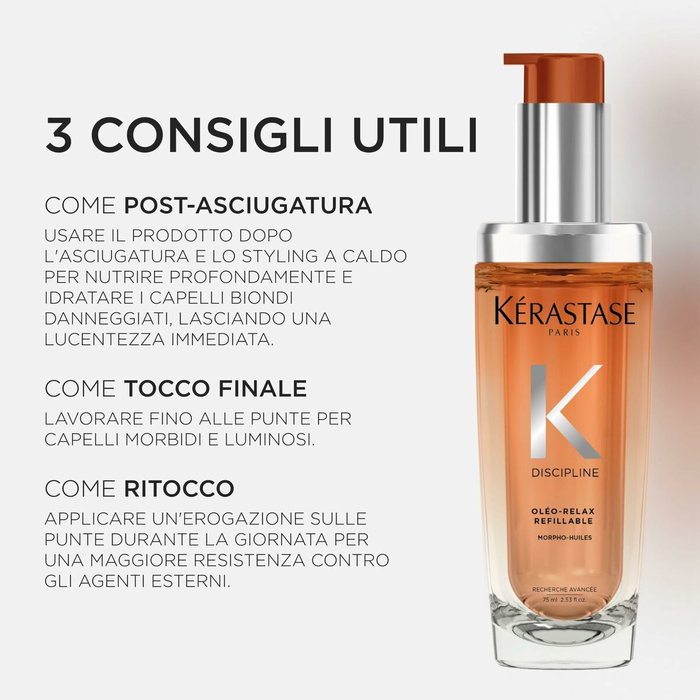 Kerastase Discipline Oléo-Relax huile rechargeable 75 ml Kerastase Discipline Oléo-Relax huile rechargeable 75 ml