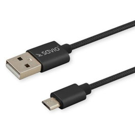 Savio Câble USB A vers USB C CL-129 Noir 2 m