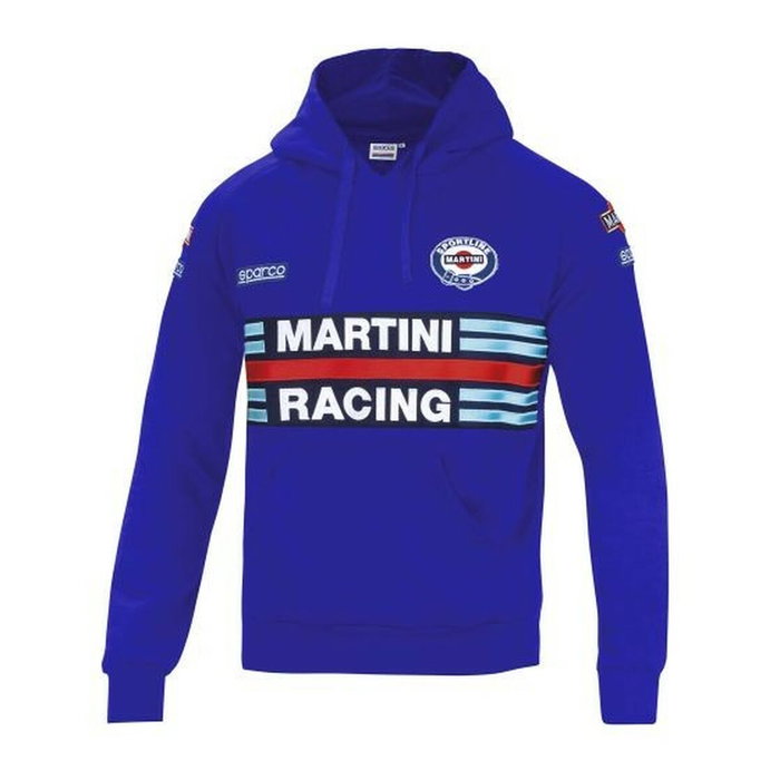 Sparco Sweat à capuche Martini-R Bleu Taille S Sparco Sweat à capuche Martini-R Bleu Taille S